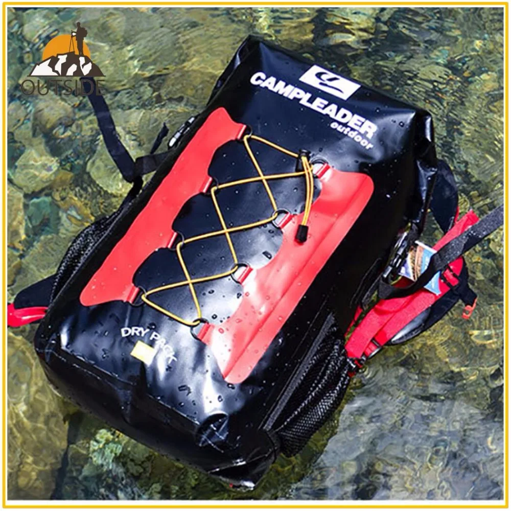 Calidad 30L bolsas a prueba de agua de almacenamiento Dry Sack bolsa para Canoa Kayak Rafting deporte al aire libre de la piscina bolsas Kit de viaje mochila - 1