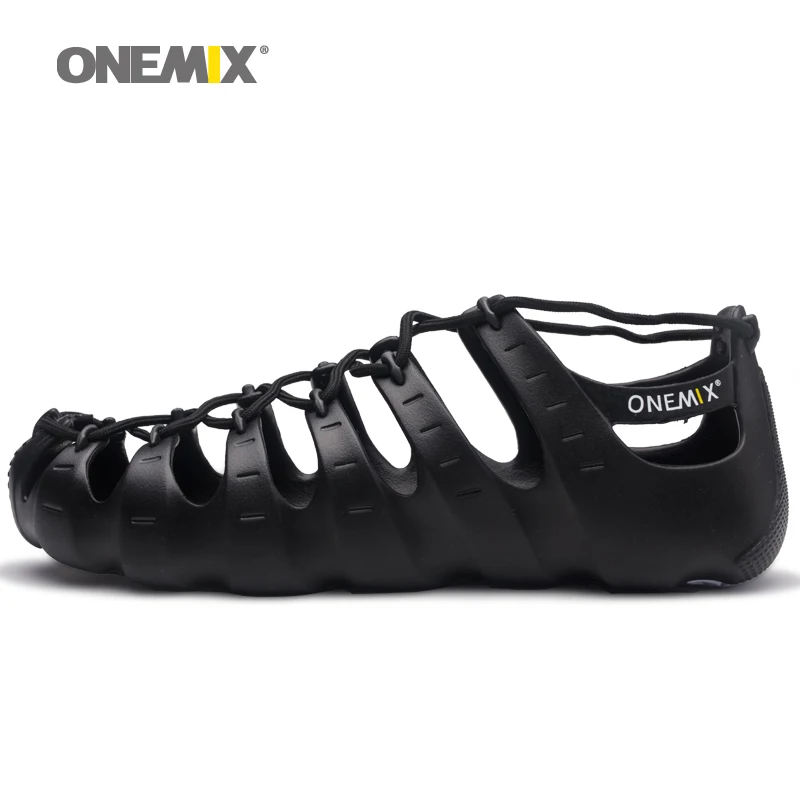 ONEMIX/; мужские летние туфли для активного отдыха; женская обувь для активного отдыха; обувь для водных видов спорта; пляжные сандалии; Прогулочные кроссовки; носки для йоги; обувь «сделай сам» - Цвет: Black D