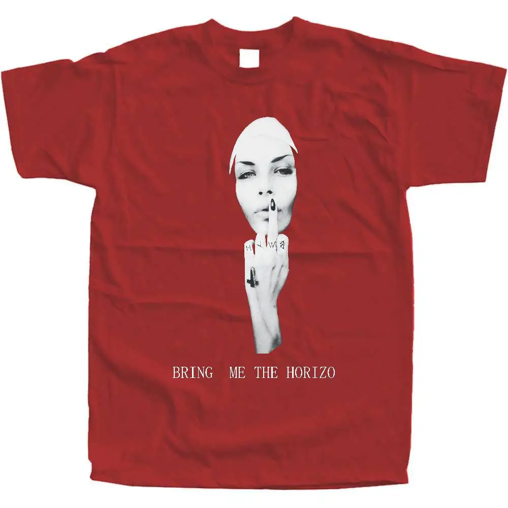 Bring Me The Horizon Мужская футболка с принтом «монашка» летние футболки - Цвет: Красный