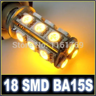2 шт. Белый 1156 P21W BA15S R10W 18 светодиодный 5050 SMD задний стоп сигнал Бортовой светильник