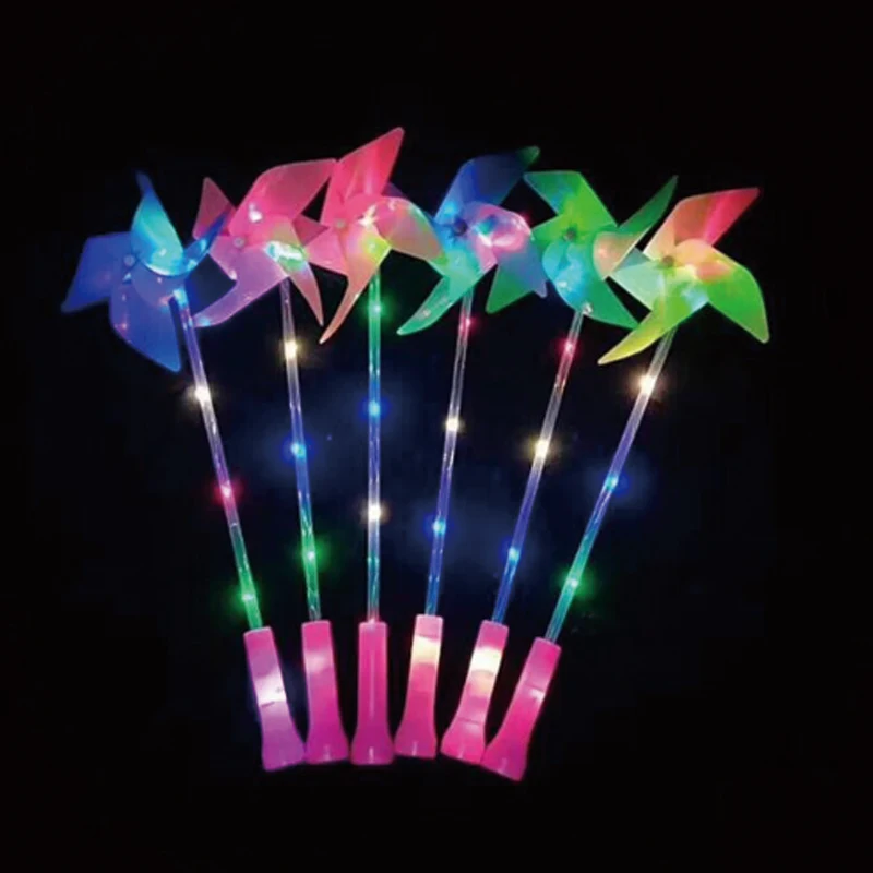 birthday party decorations kids Windmills Flashing Light Up LED And