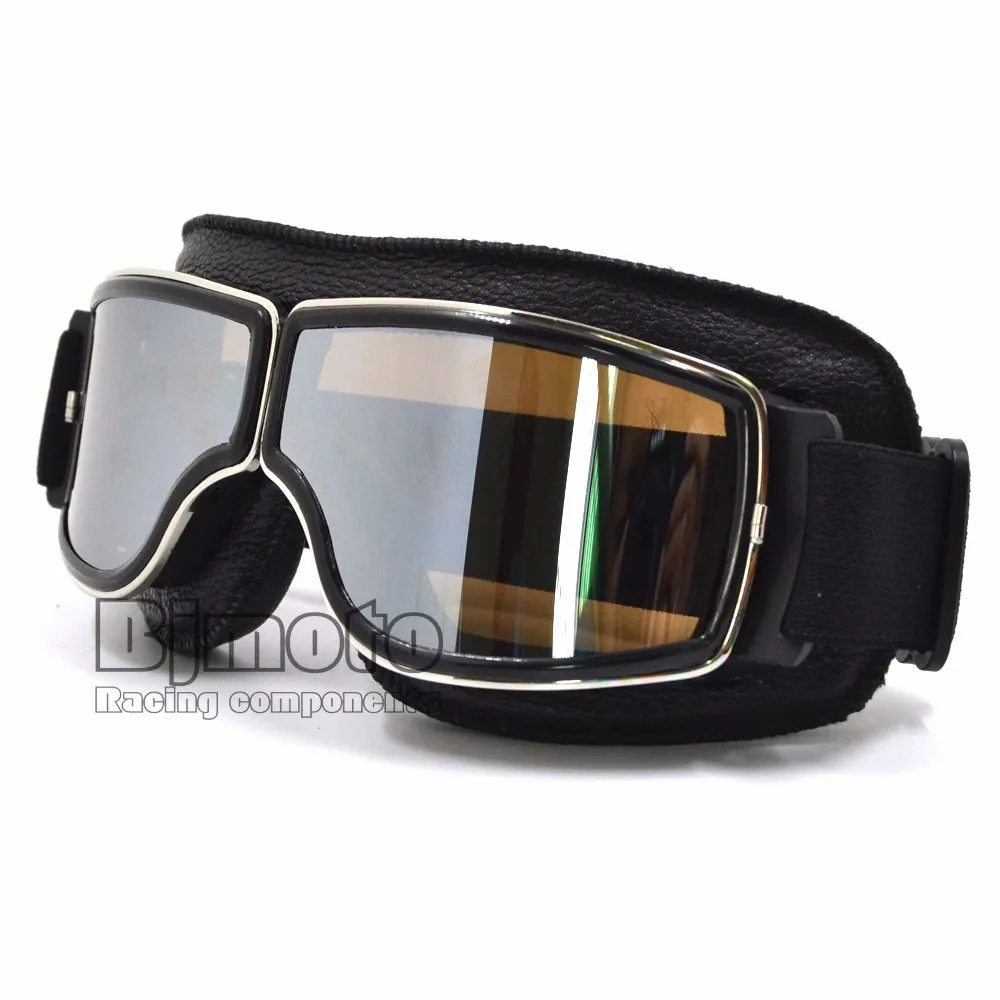 Для Harley style Gafas винтажные мотоциклетные MX очки кожаные Пилот Мотоцикл Скутер байкер очки Ретро шлем очки питбайк