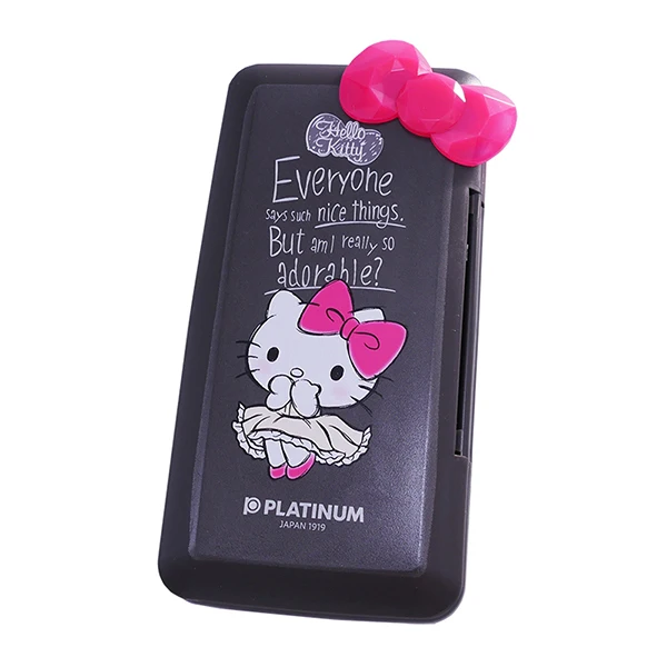 black Платиновая гелевая ручка hello kitty, набор студенческих милых kawaii GBR-200KT - Цвет: black