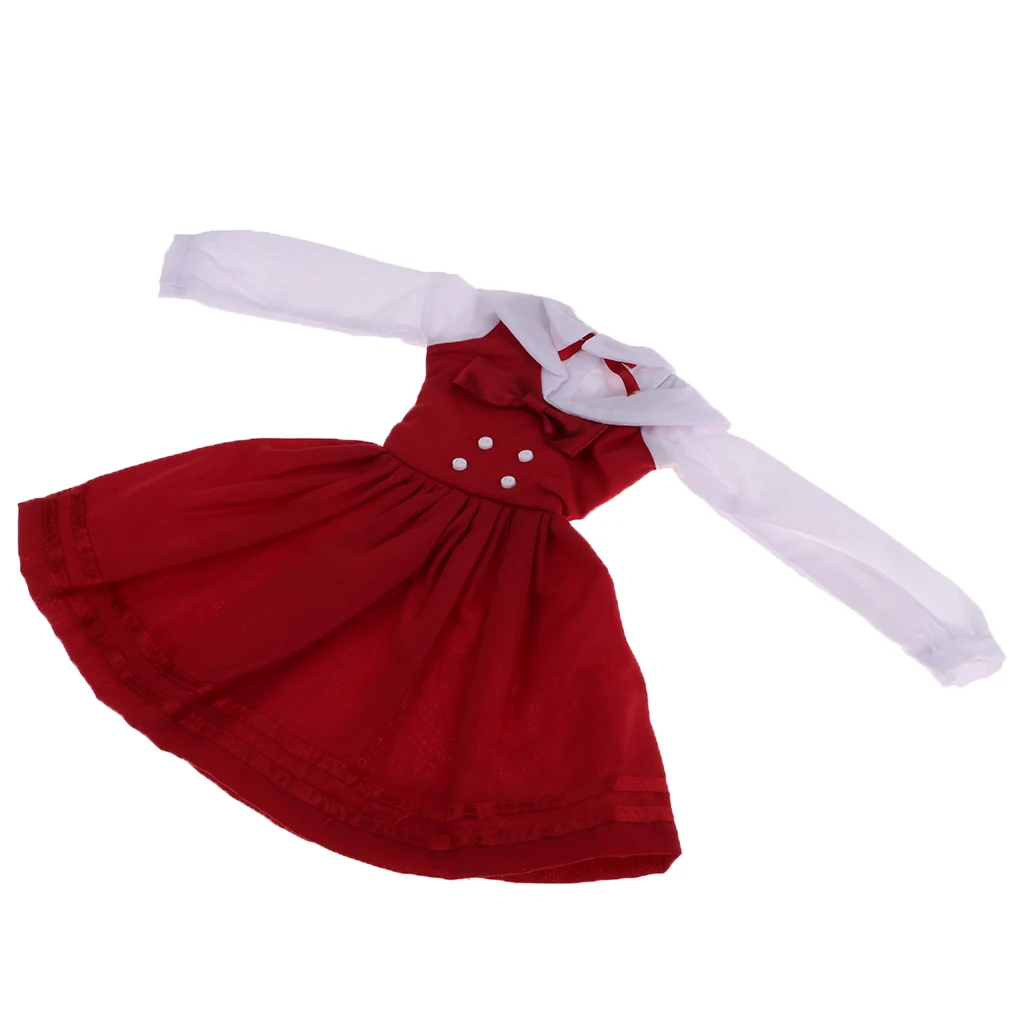1/3 BJD Элегантный цвета красного вина платье юбка для ужина Dollfie SD куклы одежда аксессуары