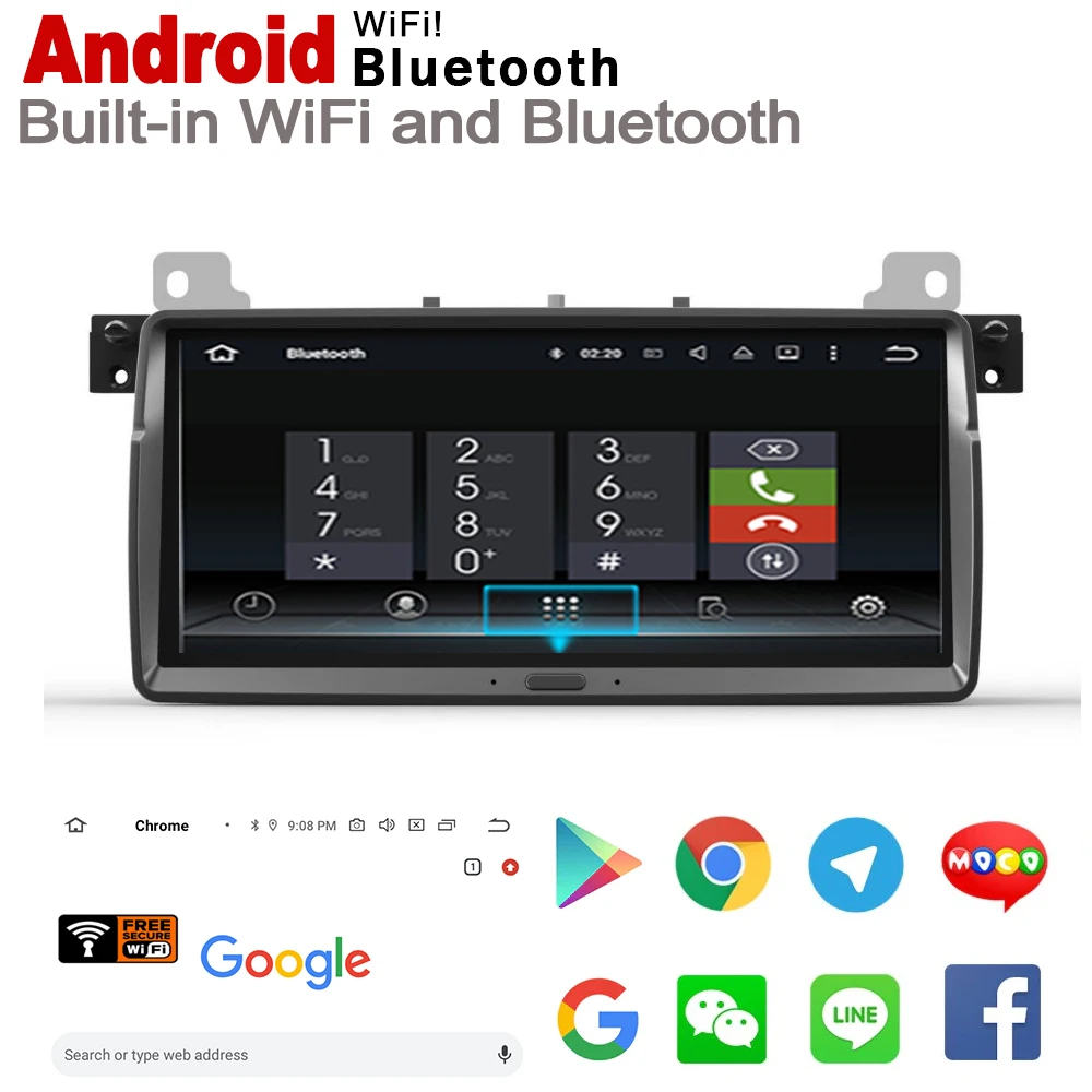 Sale 2 Din Car Multimedia Player For BMW 3 Series E46 1998~2006 Android Radio GPS Navigation Stereo Autoaudio Car Player Bluetooth 3