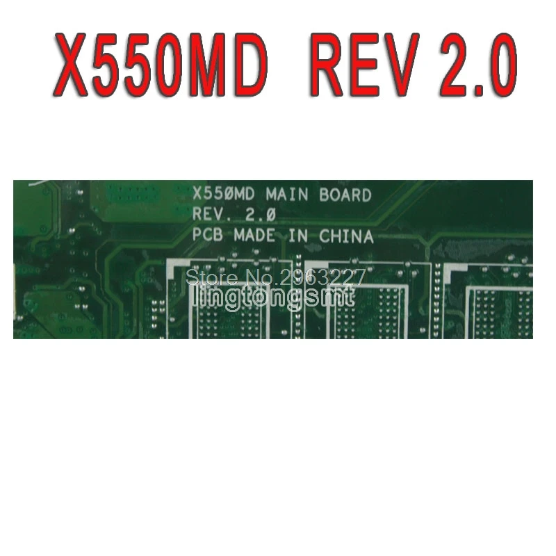 Материнская плата X550MD GT820M/2 ГБ REV2.0 N2840 для For Asus X550MJ X552M материнская ноутбука