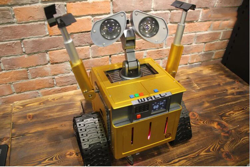 390*280*430mm 알루미늄 WALL E 로봇 섀시 케이스 성격 diy 금속베이스 미니 pc 케이스