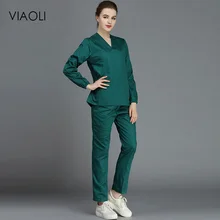 VIAOL стоматологическая клиника pet doctor салон красоты комбинезоны хлопок медицинская одежда скраб костюмы Доктор Медсестры шорты рукава униформа