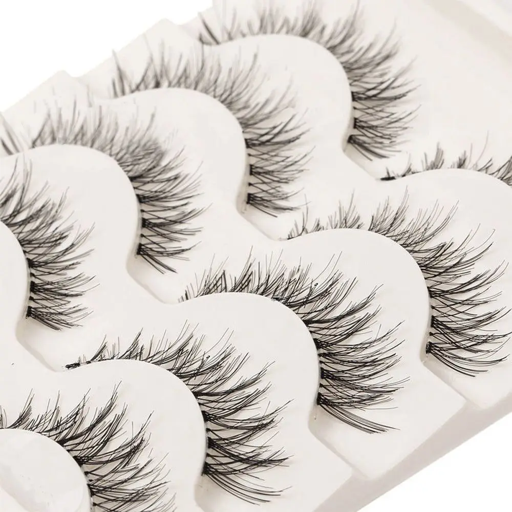 

5 Pairs/set New Fashion Popular Soft False Eyelashes Handmade Natural Long Charming Eye Lashes Extensions Makeup Tool