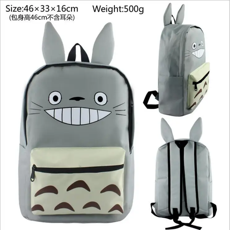 Дизайн Мультяшные рюкзаки аниме Мой сосед Тоторо Косплей сумка на плечо рюкзак для ноутбука школьные сумки Mochila для подростков
