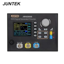 JUNTEK JDS2800-15M 15 МГц генератор сигналов двухканальный DDS функция генератор сигналов частотомер произвольный Скидка 40