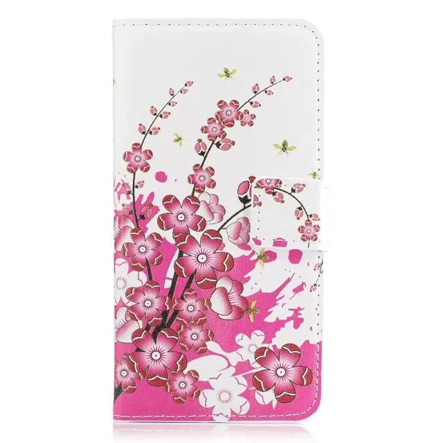 Модный кожаный чехол-книжка бумажник чехол для HUAWEI Honor 5A Y5 Y3 II P8 P9 P10 Lite G8 GX8 5X GR5 4C чехол-накладка с цветочным рисунком протектора