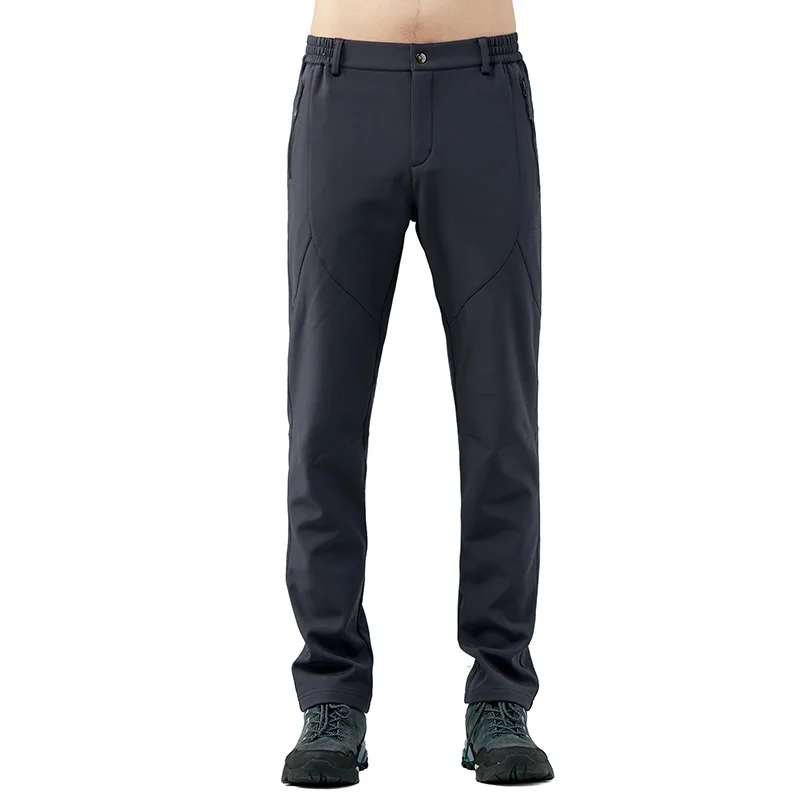 Marca hombres Otoño Invierno Polar pantalones moda Casual Camping viajes al aire libre alta calidad Softshell Trekking Trouses