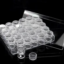 1 шт. прямоугольные акриловые прозрачные бусины дисплей контейнер для хранения с крышкой, 16x13,5x3,5 см