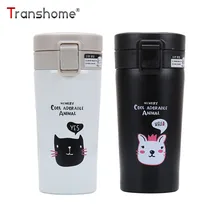 Transhome креативная кружка-термос для кошек кофейная Термочашка из нержавеющей стали Вакуумная фляжка для путешествий чашки и кружки Спортивная школьная посуда для напитков