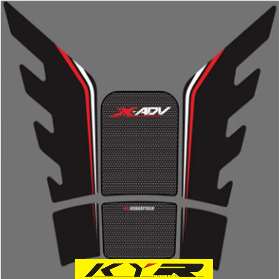 Мотоцикл 3D углеродного волокна стикер Танк pad наклейка протектор для HONDA XADV 750 X-ADV xadv750 - Цвет: B