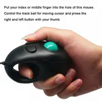 מחשב נייד USB 4D מיני Trackball Wired עכבר עכברי Thumb בקר אצבע ניידת נייד מאחז עכבר לקבלת PC מחשב (5)