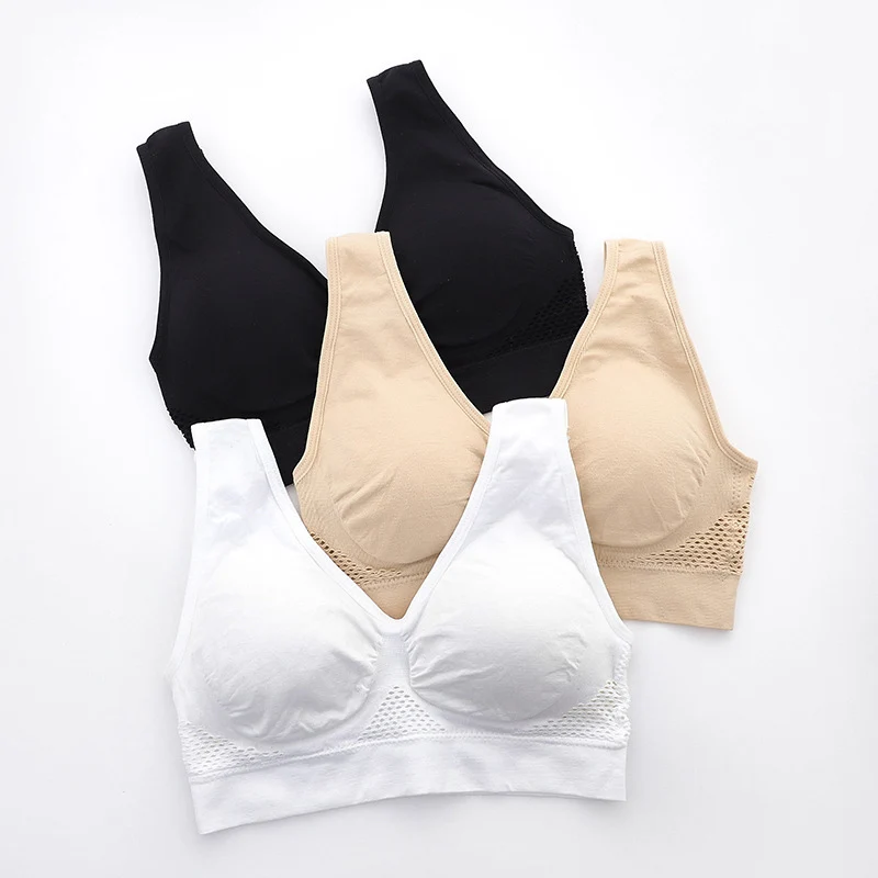 

Women Breathable Comfy Sports Bra Seamless Bras with Removable Pad GDD99