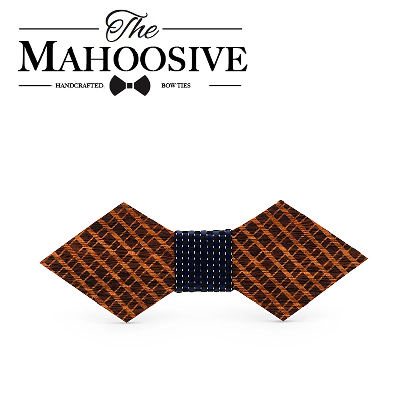 Mahoosive для мужчин ручной работы из лиственных пород деревянный брачный галстук-бабочка Свадебные Krawatte галстук бабочка для бабочка