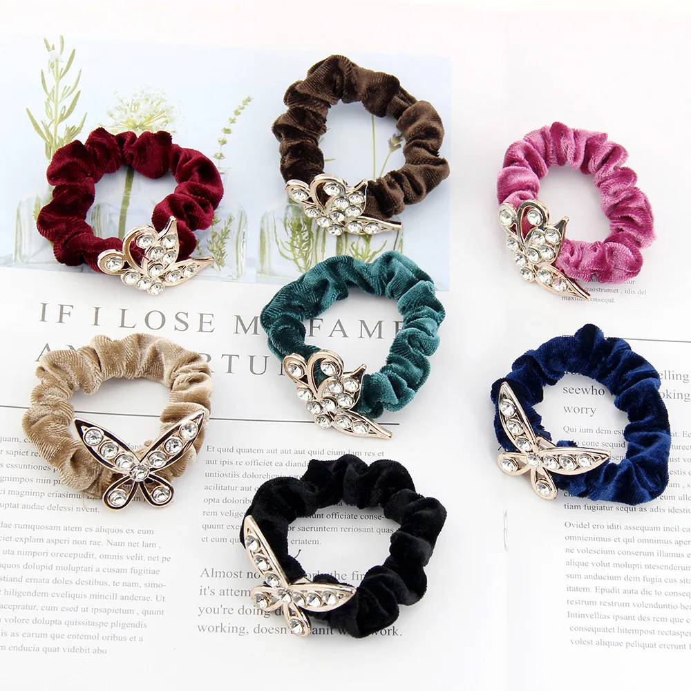 Корейский Modis женщин обувь для девочек резинки волос галстук Резинки стразы