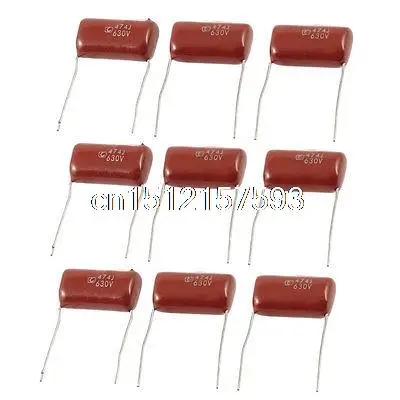 CBB21 630V 474J 0.47uf Radial Lead Metallized Polypropylene Film Capacitors 9pcs | Обустройство дома