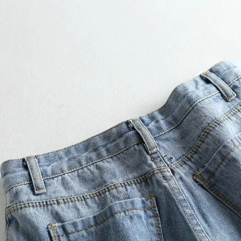 2019 Лето Новое поступление шикарная Женская юбка шорты джинсы короткий джинсовый комбинезон узкие с высокой талией джинсовые шорты