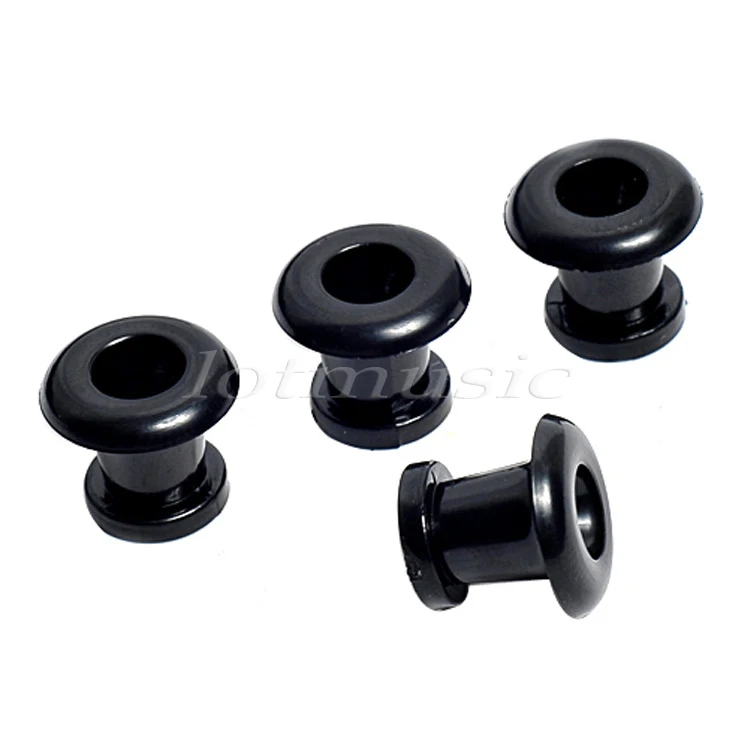 4x ABS Black strap buttons mount replacement plastic button guitar parts | Спорт и развлечения