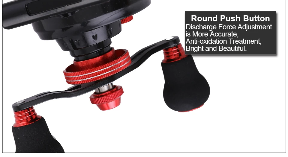 GLUREE Fishing Rafts Saltwater Fly Fishing Reel Metal Line Cup 6+1BB 2.61 RedBlack LeftRight Hand Bait Casting Ice Front Wheel (14)