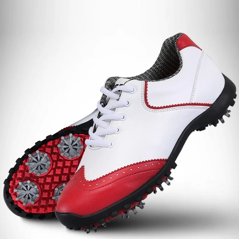 2019 Pgm النساء البروغ حذاء أيرلندي نمط حذاء جولف الأنشطة مسمار عدم الانزلاق جولف رياضية السيدات للماء Skidproof ل المدربين AA51023