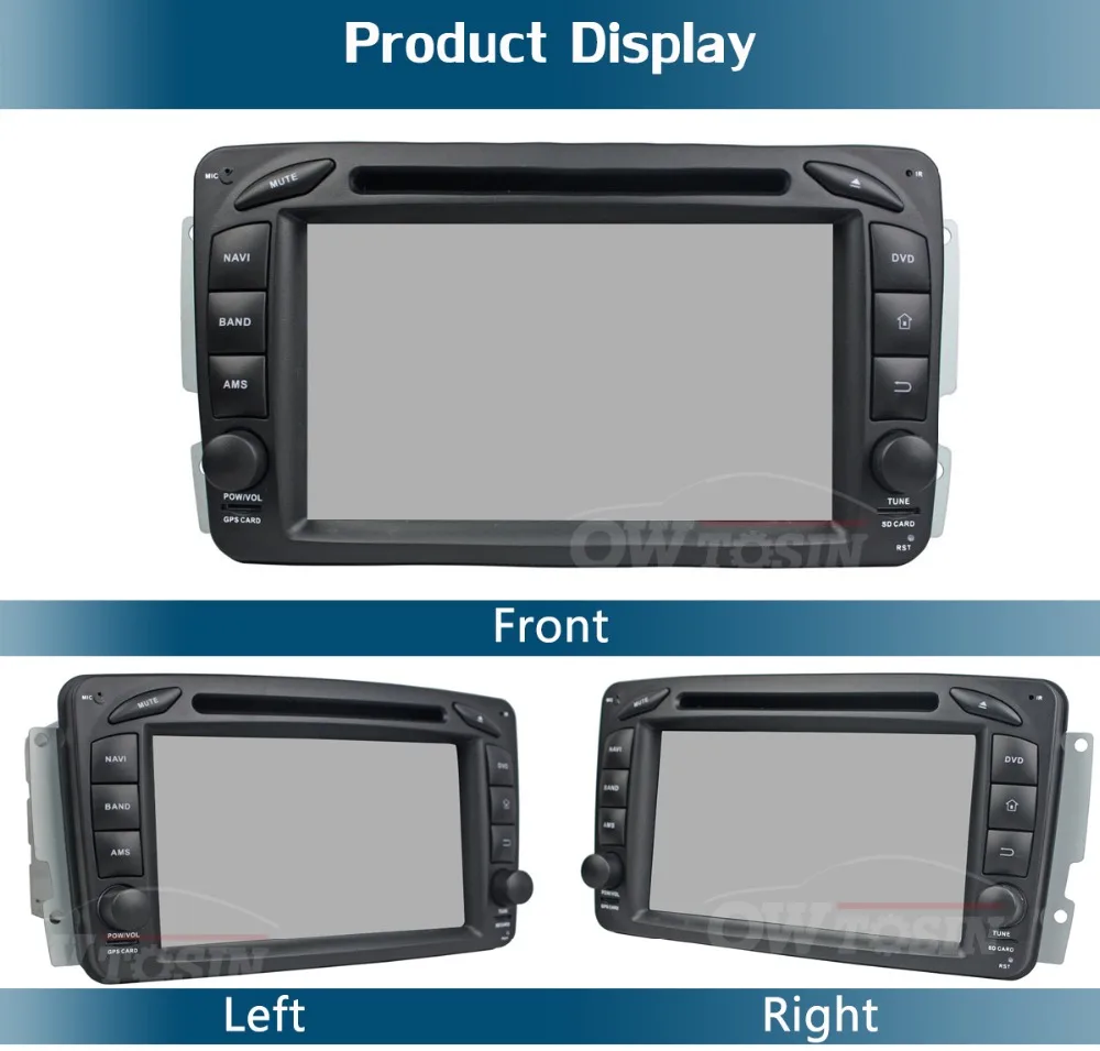 Top 7"IPS 8Core 4G 64G Android 9.0 Car DVD Radio GPS Player For Mercedes-Benz ML CLK C-Class SLK E-Class A-Class Series DSP CarPlay 13