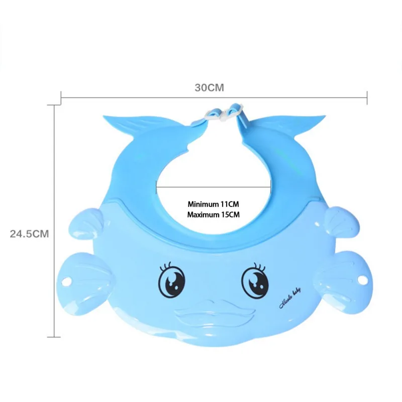 Детская водонепроницаемая шапочка для душа с героями мультфильмов мягкая Регулируемая Шапочка для душа с шампунем