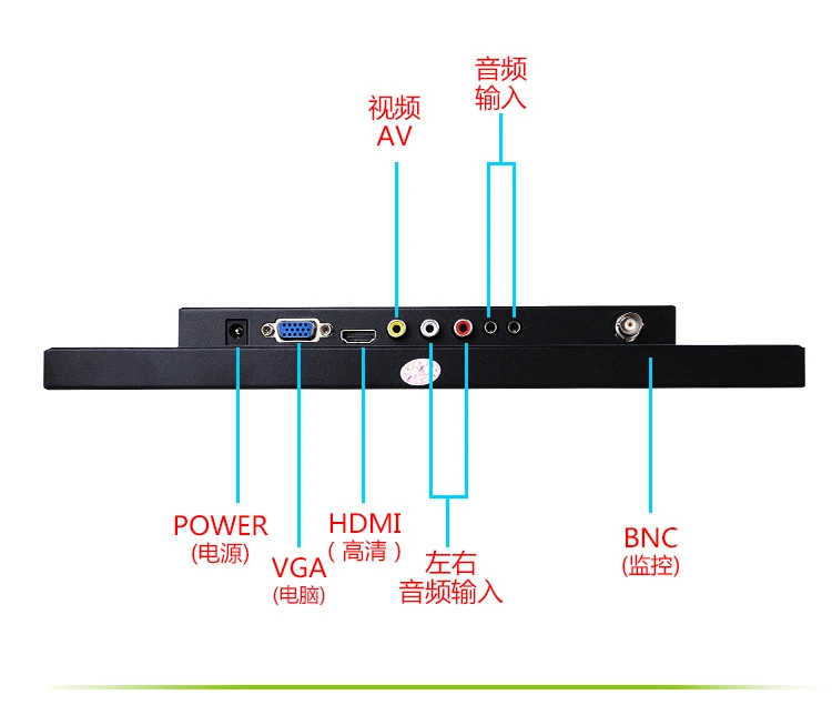 12 дюймов 1024X768 HD CCTV монитор с металлический корпус и HDMI VGA AV BNC разъем для ПК мультимедиа монитор Дисплей микроскоп и т. д