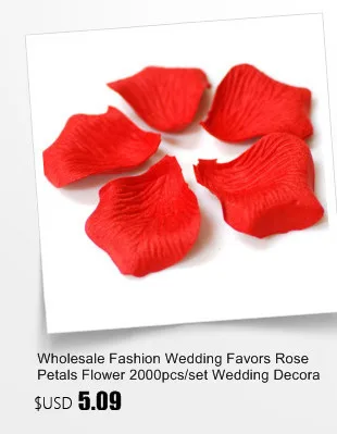 Rose Petals Wedding Accessories 1000 pieces / lot Cheap Petalas Artificiais Rose Petals Flowers Wedding Decoration Beautiful