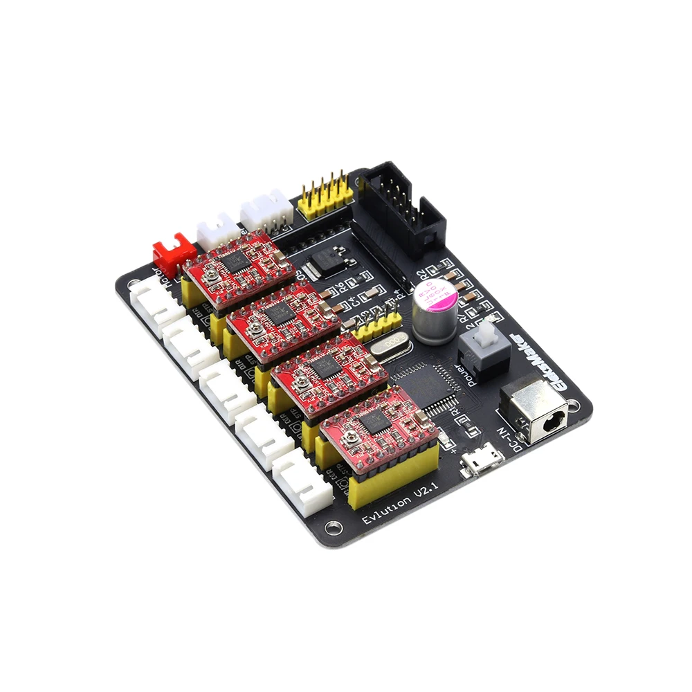 EleksIVAxis XYZA 4 Axis Stepper Motor Driver Controller Board Control Panel+ USB Cable+ 2P+ 3P+4P Lines For DIY Laser Engraver
