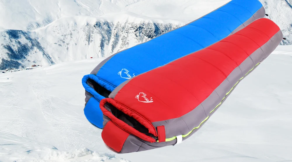 Windtour Winter Warm Cotton Sleeping Bag for Camping