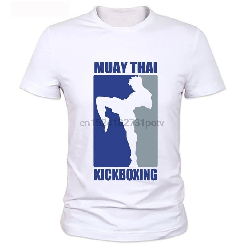 

Cool Muay Thai Kickboxing Sport Motivation Fight Train F Mens Short Sleeves Cotton Tee Shirt Fashion Casual Tops Clothing