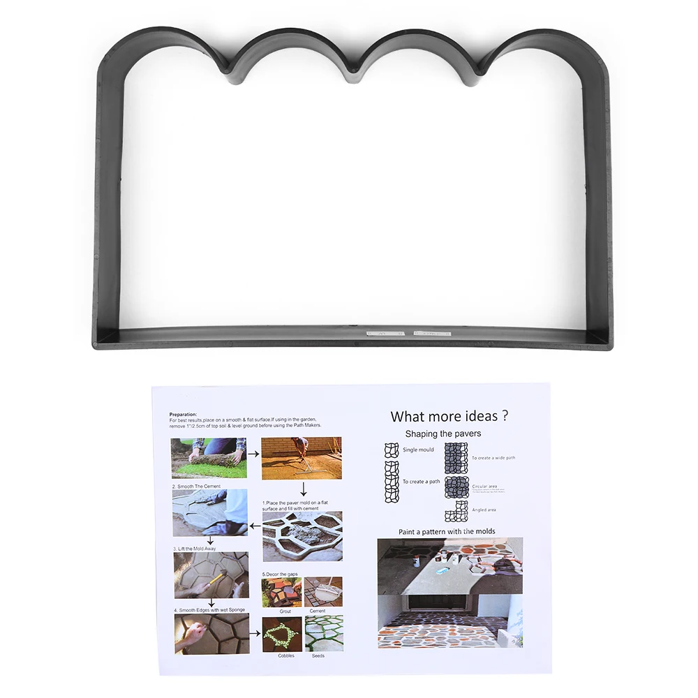 Plastic Making DIY Paving Mould Home Garden Floor Road Concrete Stepping Driveway Stone Path Mold Patio Maker