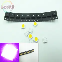 1000 шт. PLCC-6 5050 фиолетовый/uv led smd выделить светло-светодиоды 3.0-3.2 В SMD/SMT чип витые бусины DIY оптовая продажа