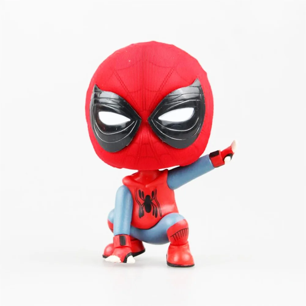 Anime Spider Man F Homemade Suit Ver 3.5" Bobble Head Figure Cosbaby