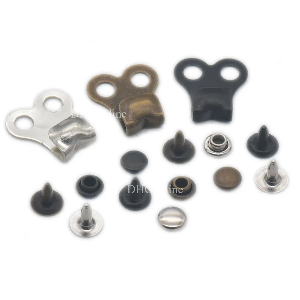 20 Sets Metal Boot Lace Hooks Fitting Rivets Camp Hiking Shoes Repair Buckle