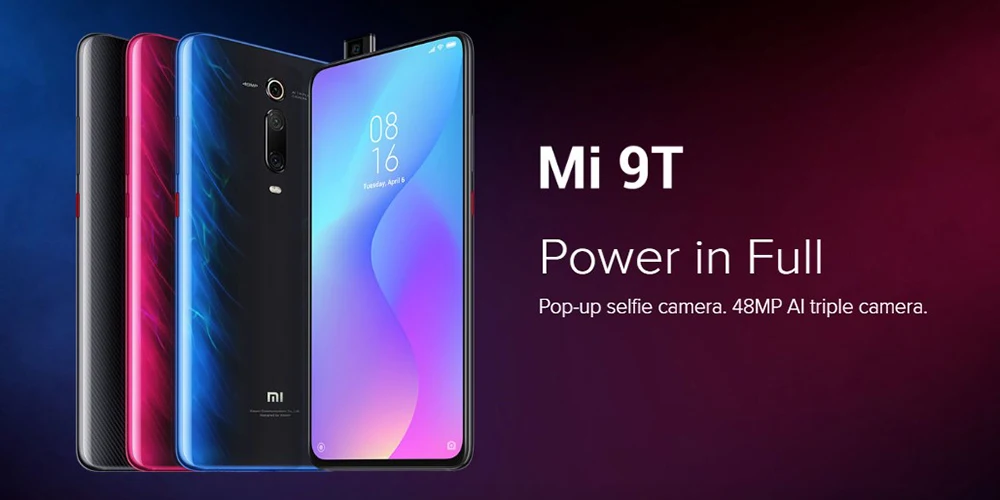 Глобальная версия Xiaomi Mi9T Mi 9 T Mi 9 T 6G 64G Восьмиядерный мобильный телефон Snapdragon 730, 8-мегапиксельная Тройная камера заднего вида, всплывающая фронтальная камера