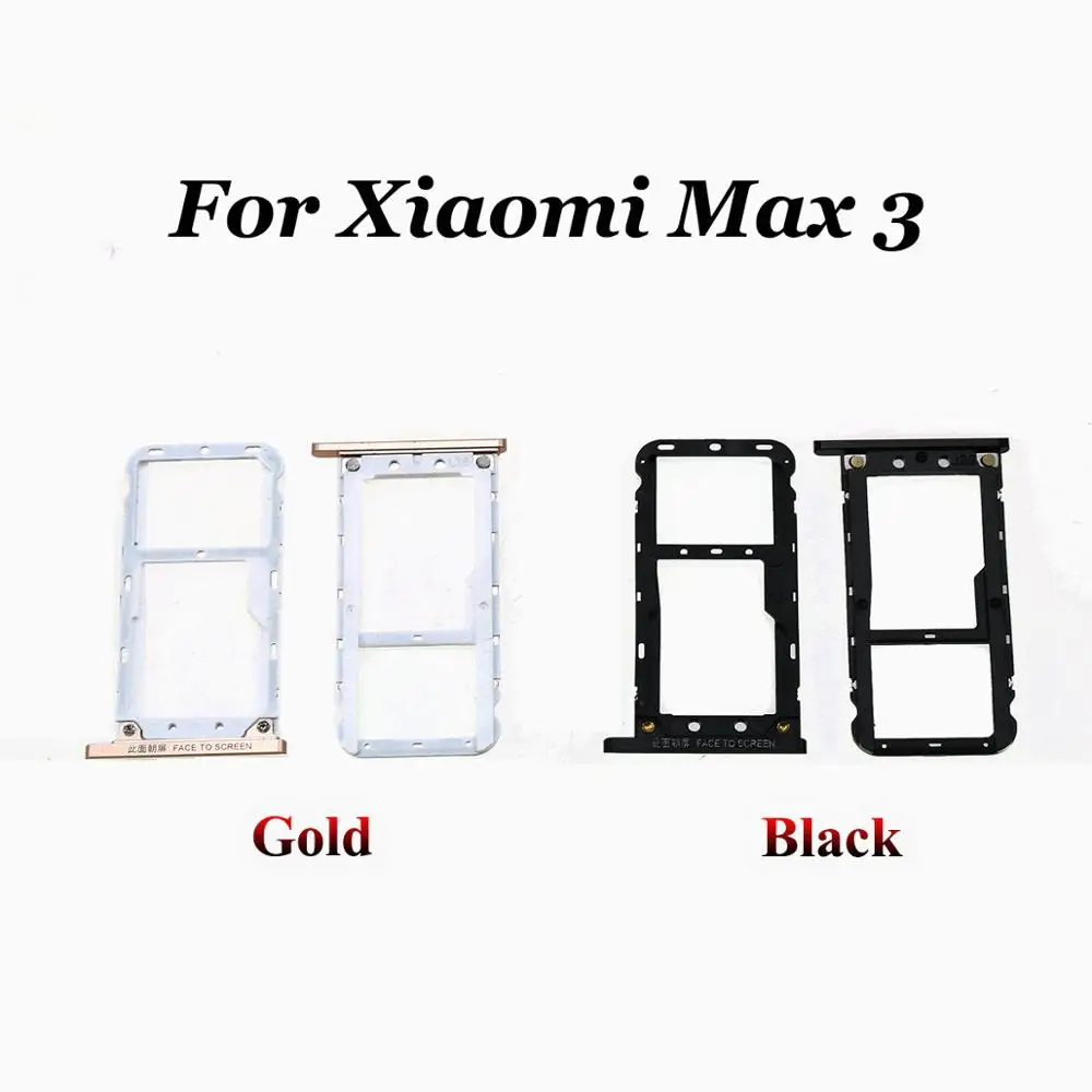 Лоток для сим-карт юси для Xiaomi Mi Max 2/Max 3 лоток для sim-карт TF лоток адаптер держателя слота запасная часть для Max2 Max3