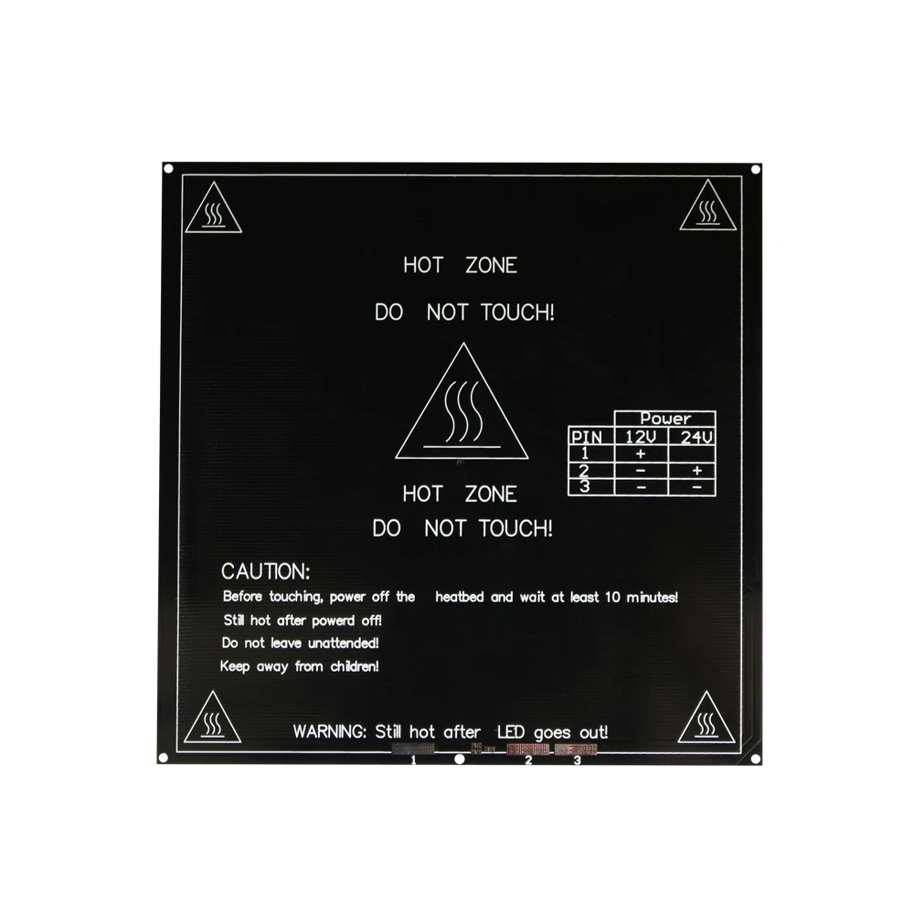 MK3 с подогревом 12V 24V черный Запчасти Heatbed Горячие очаг 3D Принтер часть тепла 214 мм x