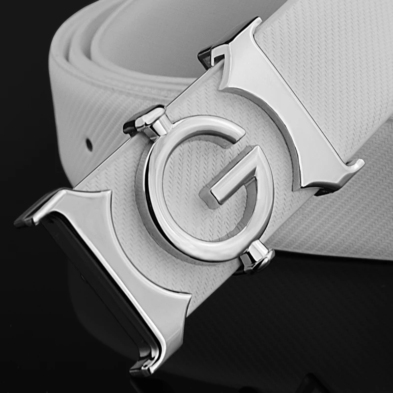 Male cowhide belts for men jeans designer fashion g belt high quality genuine leather luxury