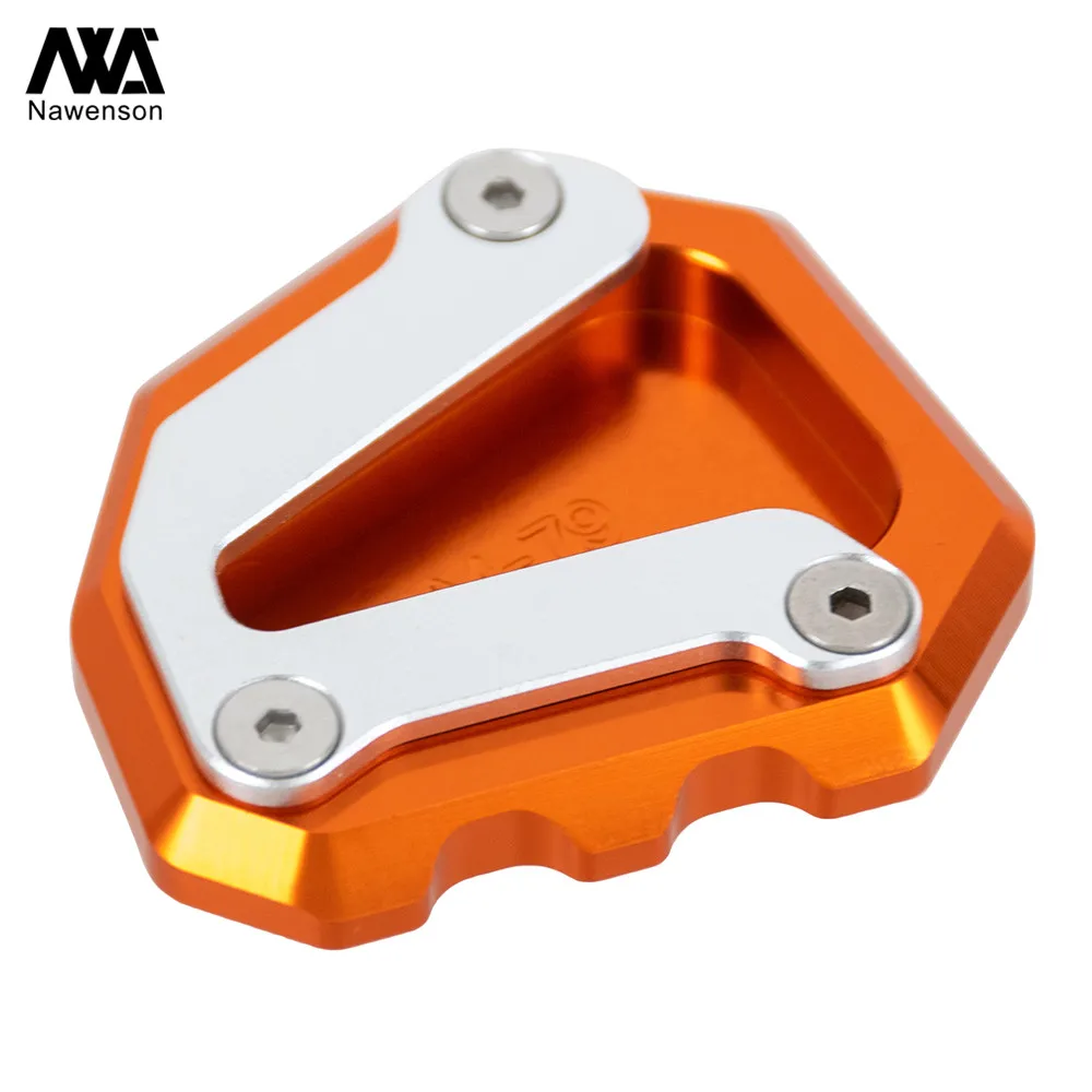 Nawenson Motorcycle Side Stand Foot Widening Aluminum Enlarger Plate