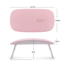 6 Вт SUNmini УФ лампа Сушилка для ногтей лампа для ногтей маникюрная машина портативная лампа для ногтей USB гель лак для ногтей гель лак 45 s 60 s таймер