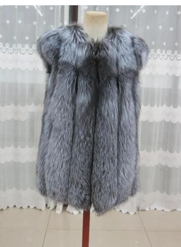 Red Fur Véritable Rouge D'hiver Fourrure Vêtements Réel Outwear Bon Renard Naturelle Gilet Silver silver Prix Fur Fox De 2019 Femmes Femelle IpUqTaCaw