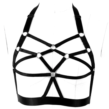 

Body Cage for Women's Sexy Strap Bra Lingerie Strap Adjust Tops Goth punk Sexy Hollow Out Club Party Dance Festival Rave Wear