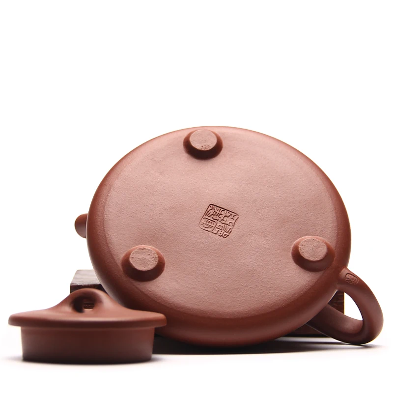 Китайская чайная посуда Исин, чайный горшок, кунг-фу, полностью ручная работа, суб-управление, камень, совок, чайные горшки, Цин цемент, грязь, авторский Shao Junya 280 мл