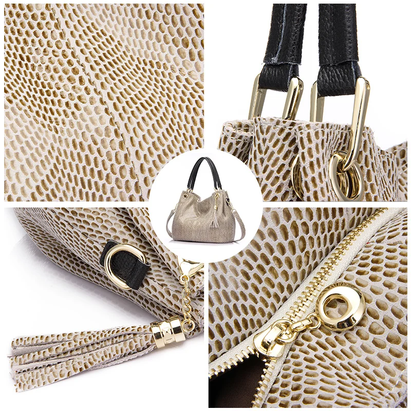  Realer woman handbags genuine leather bag female hobos shoulder crossbody bags high quality leather - 32827471854